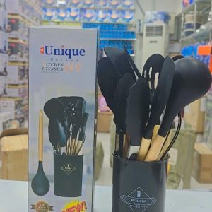 سرویس کفگیر و ملاقه سیلیکونی 12 پارچه Unique Life